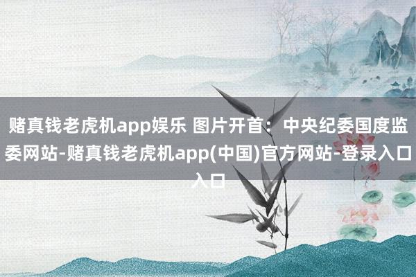 赌真钱老虎机app娱乐 图片开首：中央纪委国度监委网站-赌真钱老虎机app(中国)官方网站-登录入口