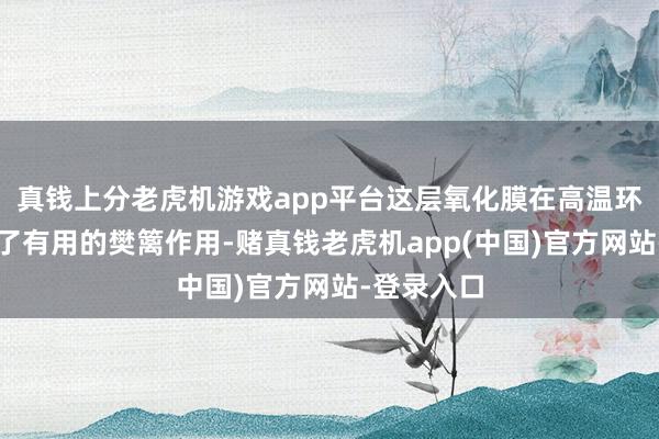 真钱上分老虎机游戏app平台这层氧化膜在高温环境下起到了有用的樊篱作用-赌真钱老虎机app(中国)官方网站-登录入口