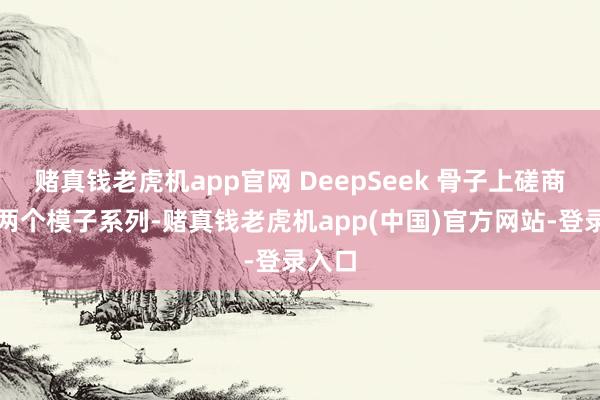 赌真钱老虎机app官网 DeepSeek 骨子上磋商的是两个模子系列-赌真钱老虎机app(中国)官方网站-登录入口